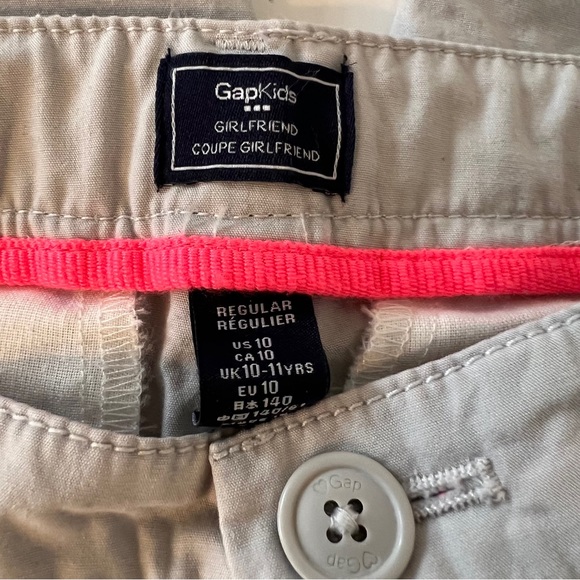 GapKids Khaki Girlfriend Pants-10 - Picture 4 of 4